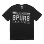 NBA Mens Black Spurs Basketball T-Shirt M Short Sleeve Crew Neck Graphic Print