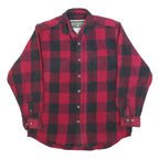 FIELD & STREAM Mens Red & Black Check Cotton Blend Shirt M Classic Lumberjack