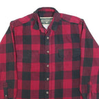 FIELD & STREAM Mens Red & Black Check Cotton Blend Shirt M Classic Lumberjack