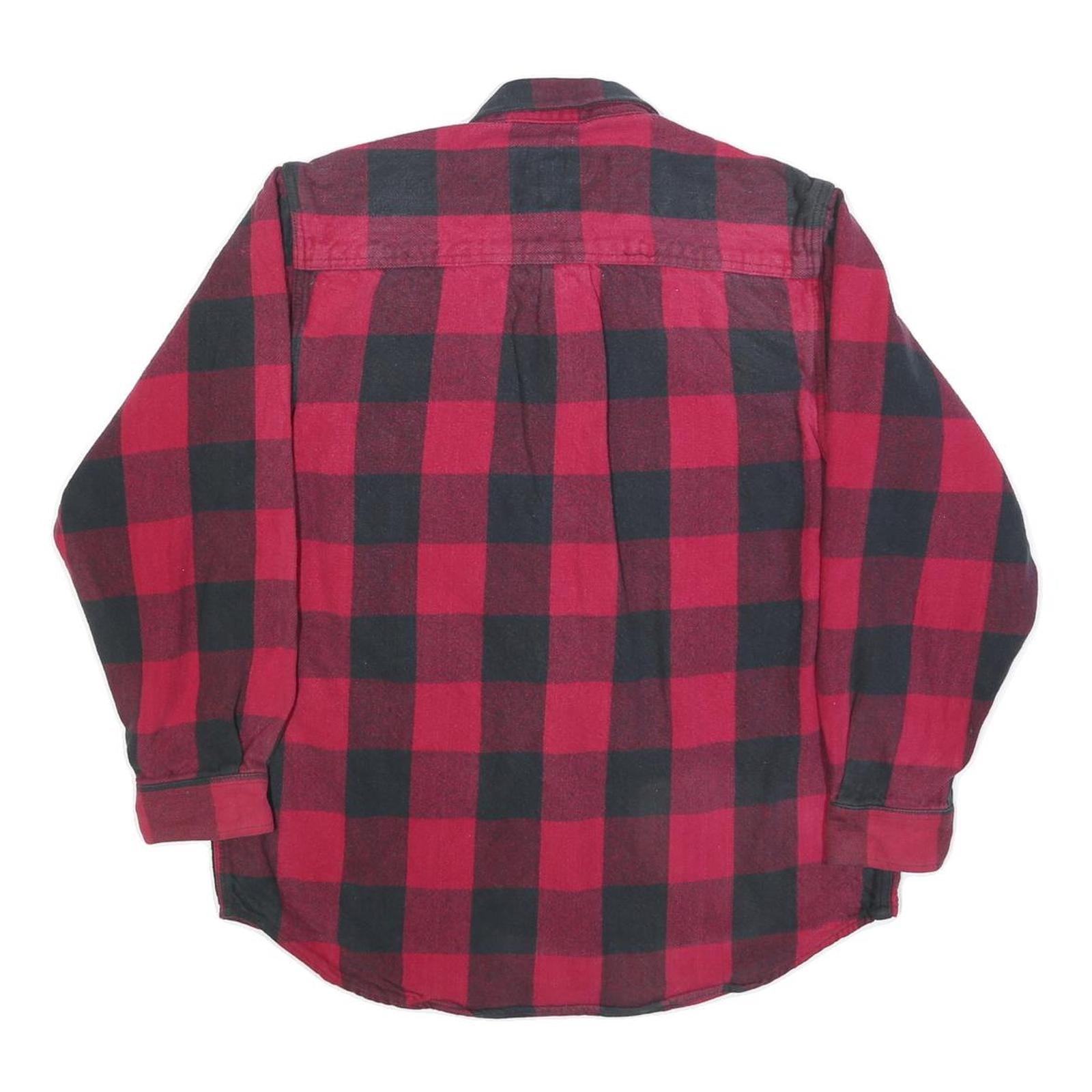FIELD & STREAM Mens Red & Black Check Cotton Blend Shirt M Classic Lumberjack