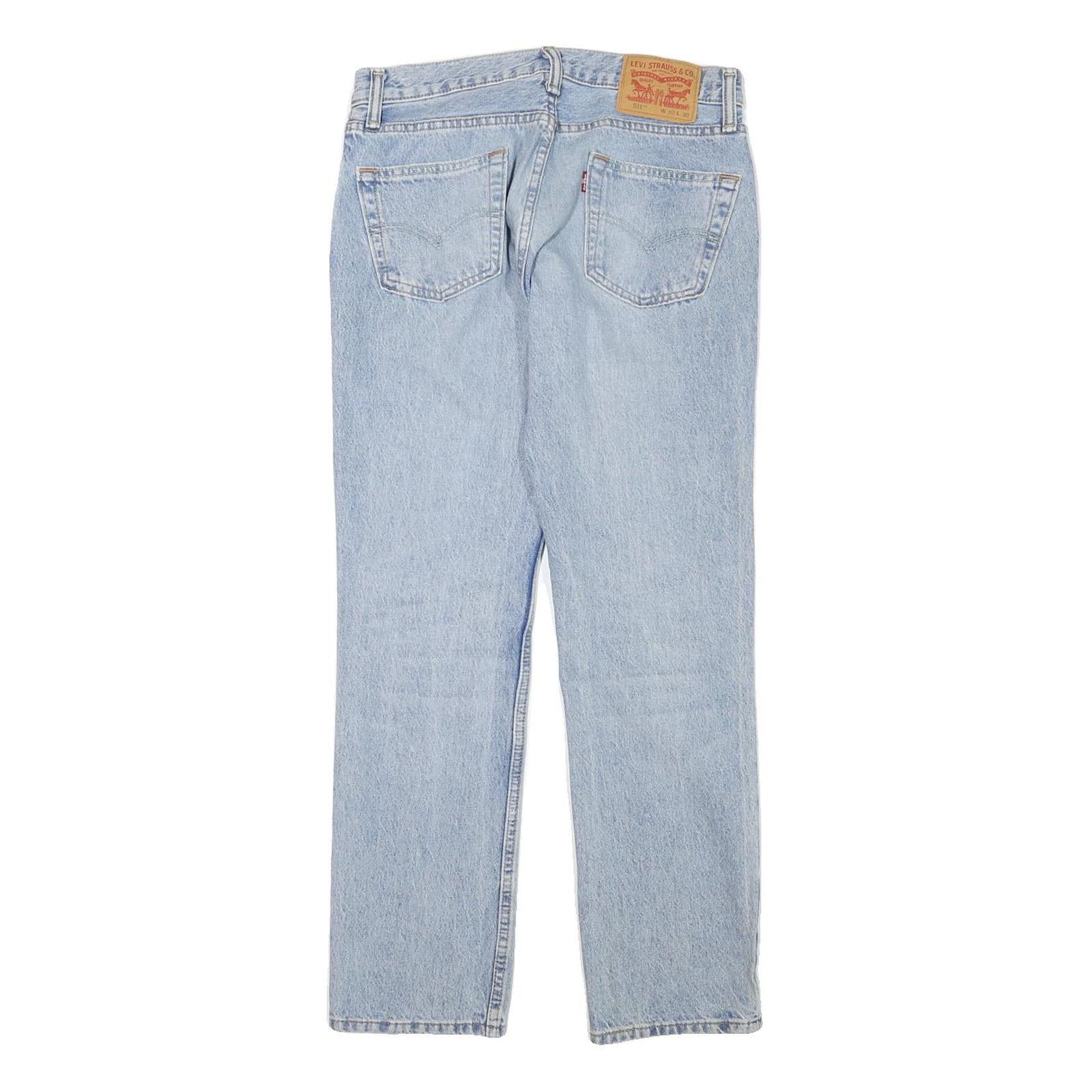 LEVI'S 511 Mens Jeans Light Blue Slim Slim Fit Denim Rinse W30 L28