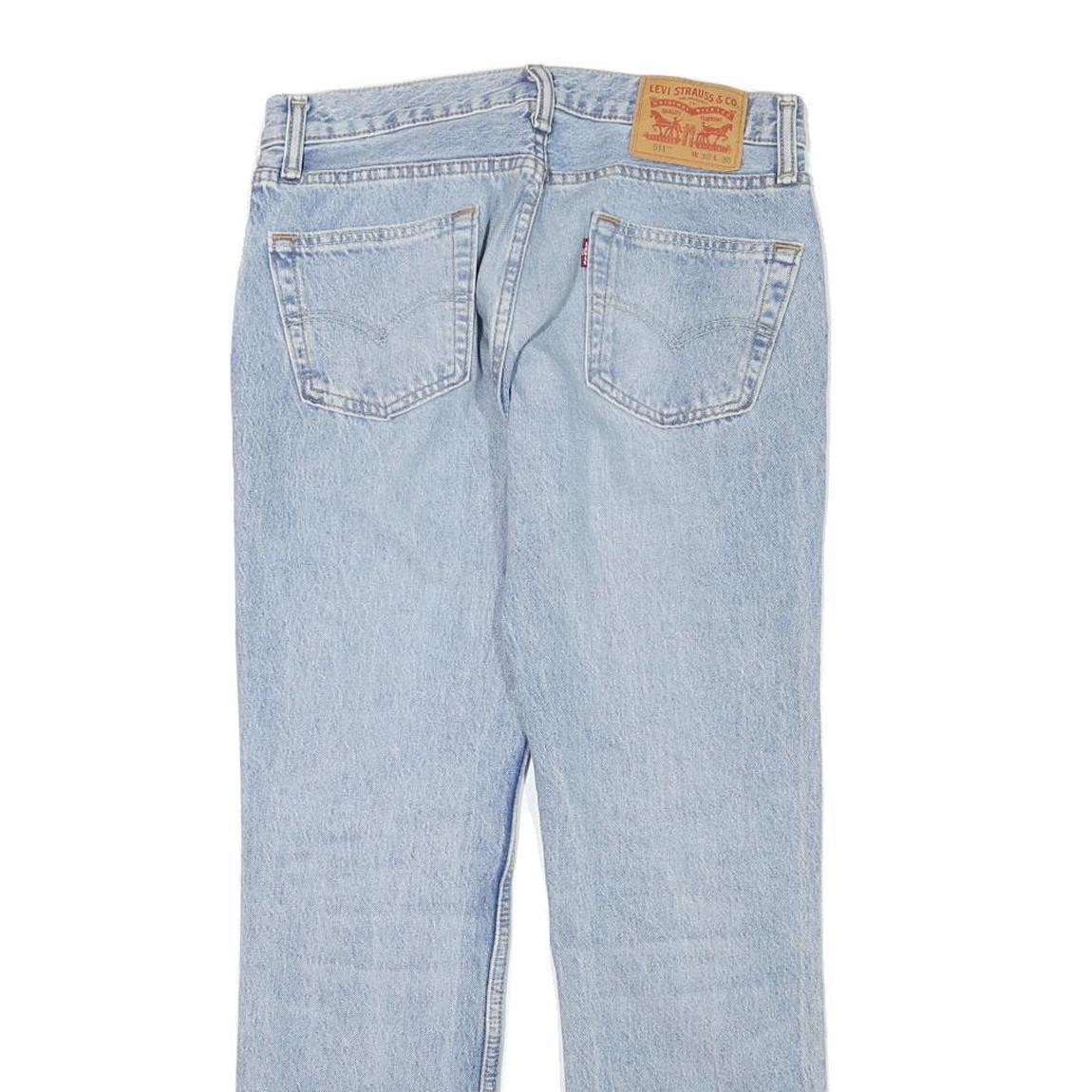 LEVI'S 511 Mens Jeans Light Blue Slim Slim Fit Denim Rinse W30 L28