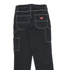 DICKIES Mens Black Cotton Regular Straight Trousers W28 L30 Workwear Utility