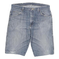 WRANGLER Mens Denim Blue Casual Shorts XL W36 Cotton Blend Comfortable Fit