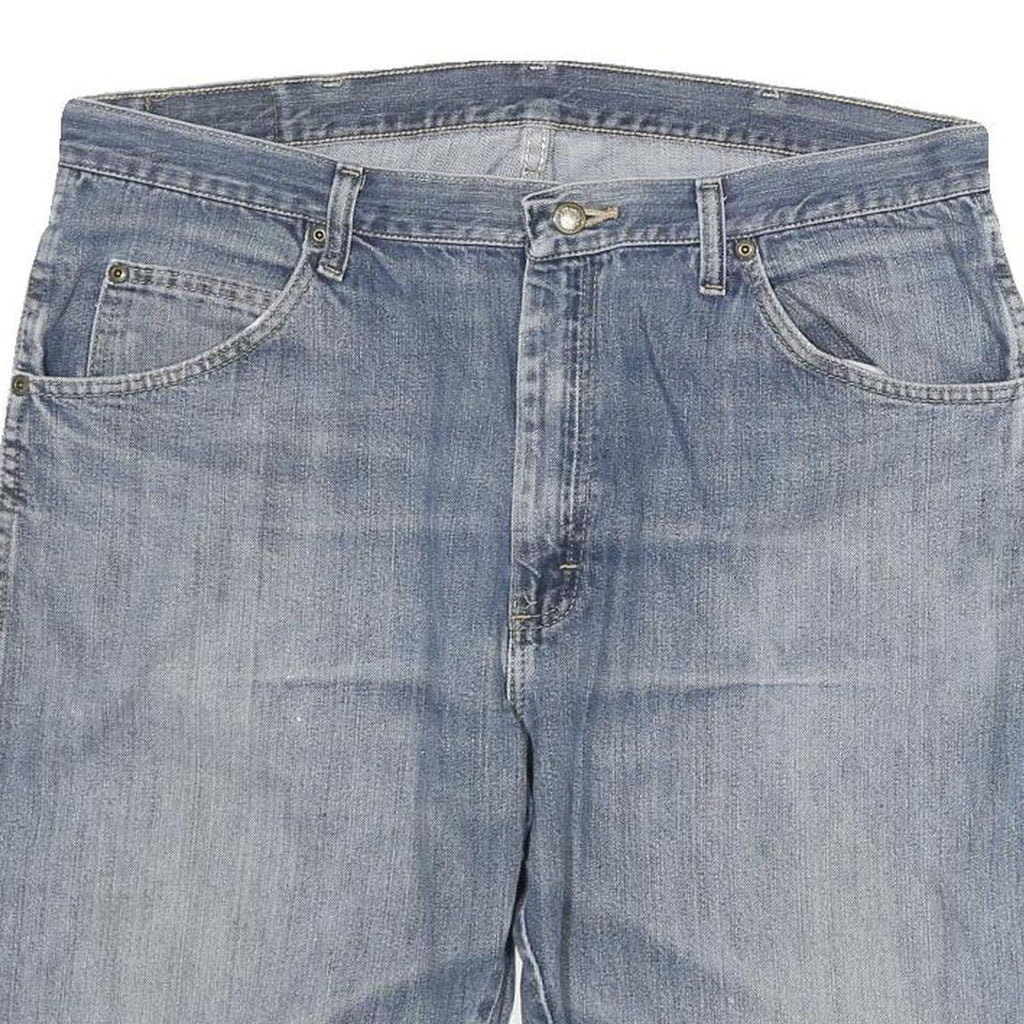 WRANGLER Mens Denim Blue Casual Shorts XL W36 Cotton Blend Comfortable Fit