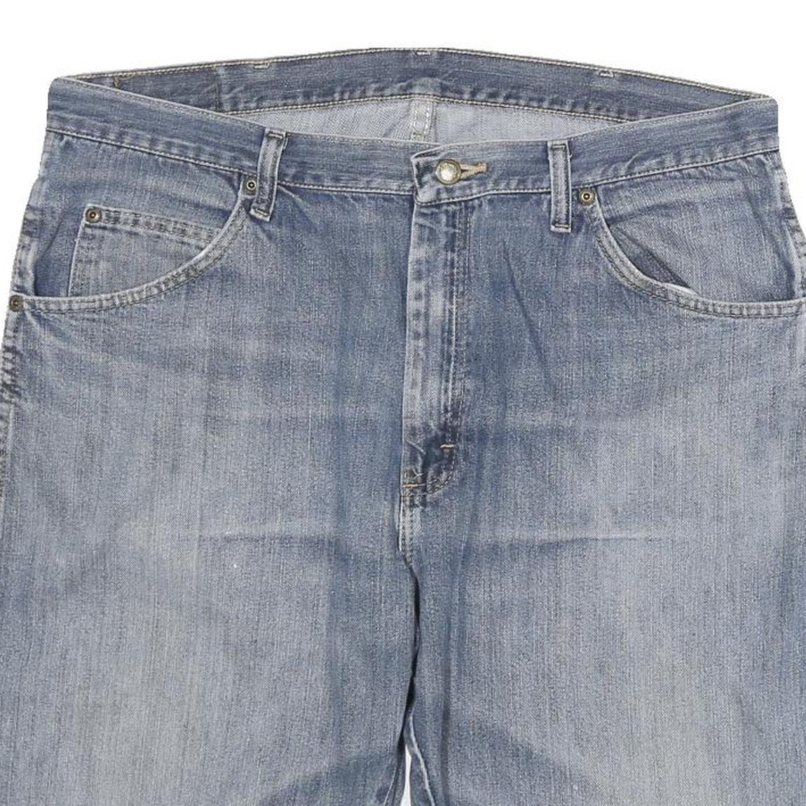 WRANGLER Mens Denim Blue Casual Shorts XL W36 Cotton Blend Comfortable Fit