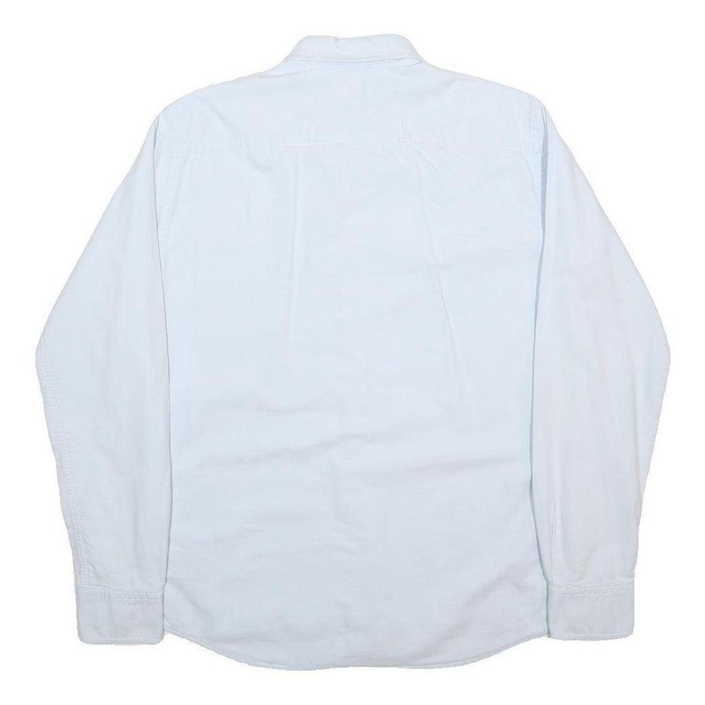 TOMMY HILFIGER Mens White Shirt M Classic Button Down Cotton Formal Long Sleeve