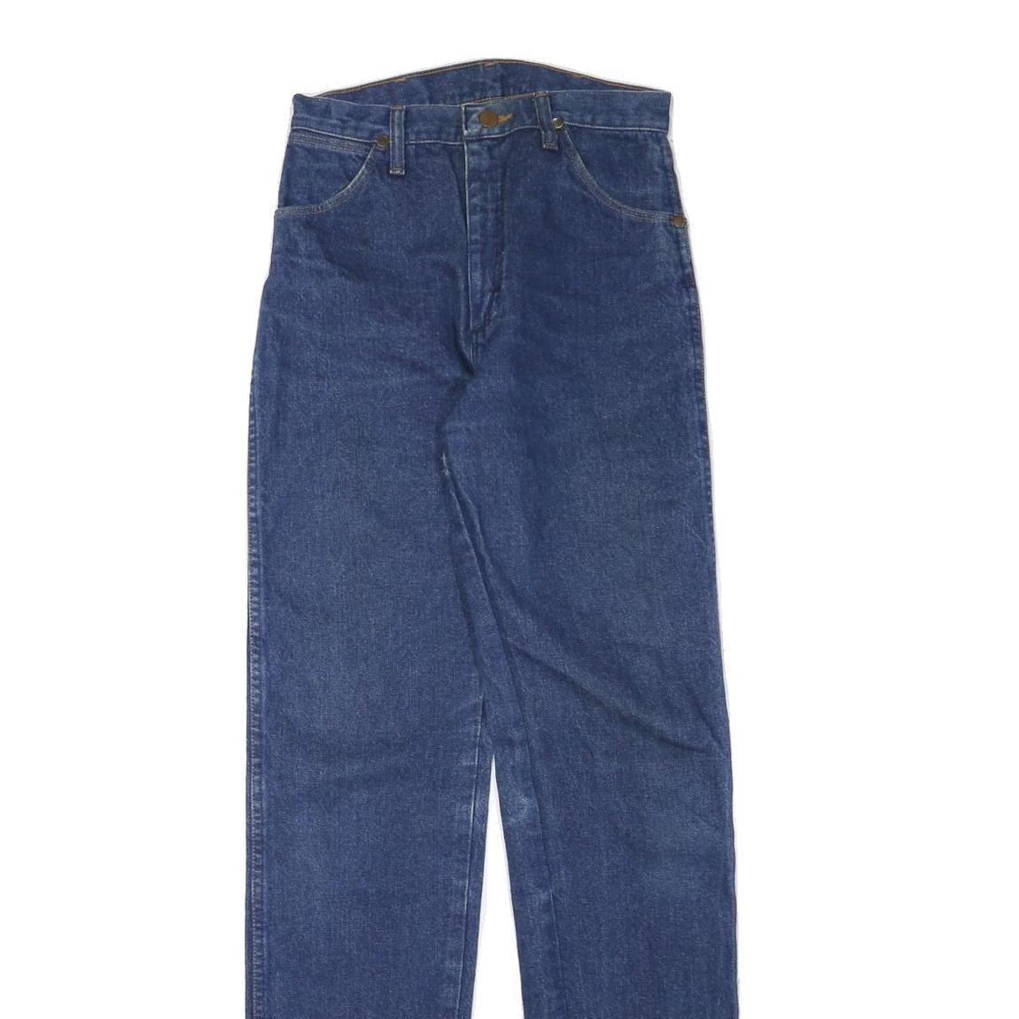 WRANGLER Mens Jeans Blue Regular Straight Denim Medium W26 L33 Classic Cotton