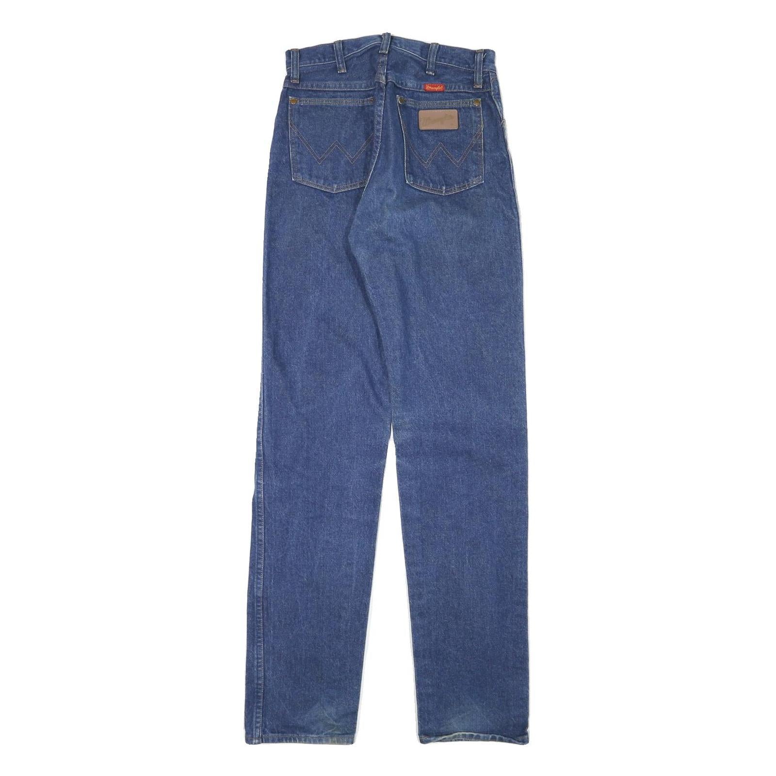 WRANGLER Mens Jeans Blue Regular Straight Denim Medium W26 L33 Classic Cotton