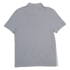 CALVIN KLEIN Mens Grey & Light Grey Striped Short Sleeve Polo Shirt M Casual