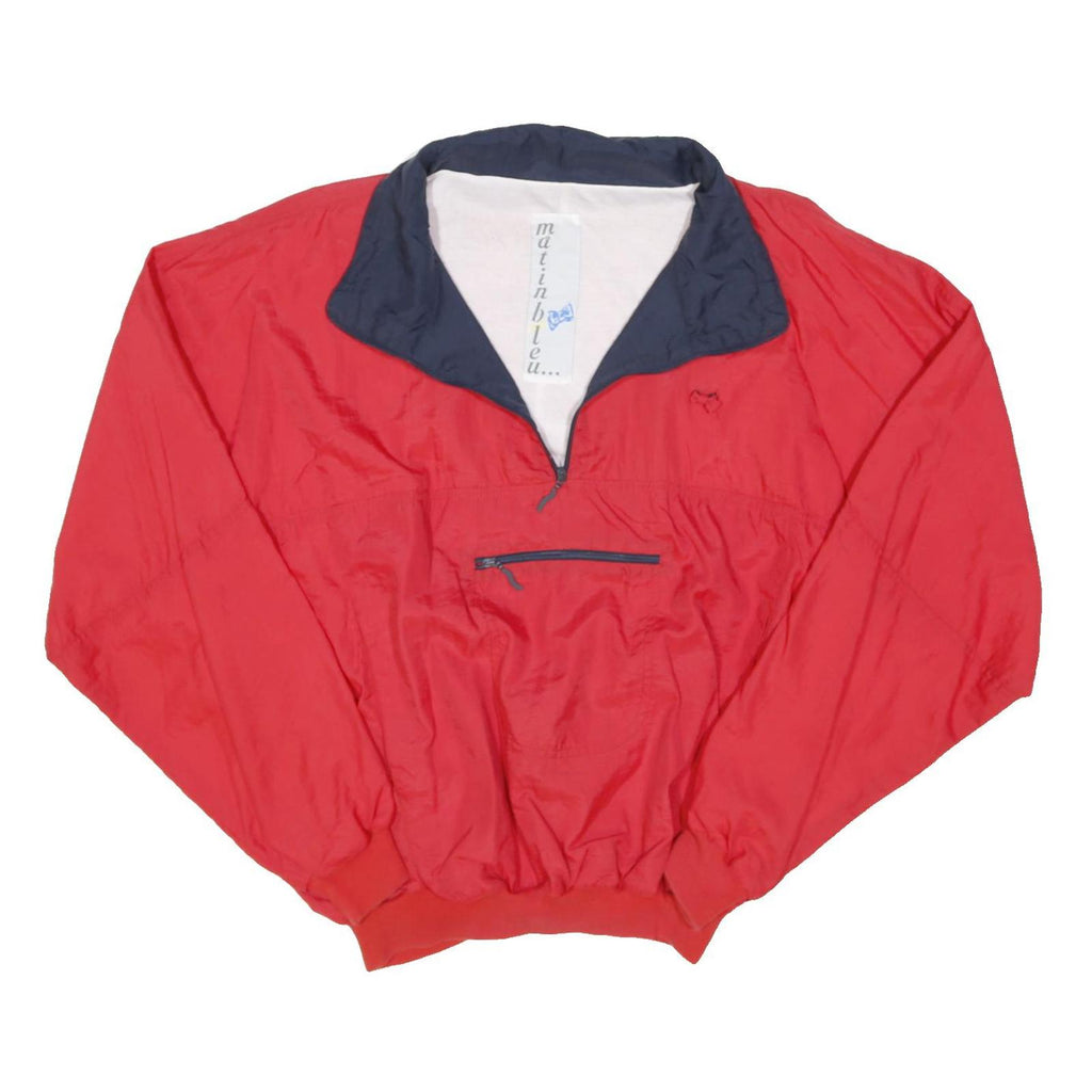 MATINBLEU Womens Red & Navy Shell Jacket S Polyamide Zip Casual Outdoor