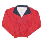 MATINBLEU Womens Red & Navy Shell Jacket S Polyamide Zip Casual Outdoor