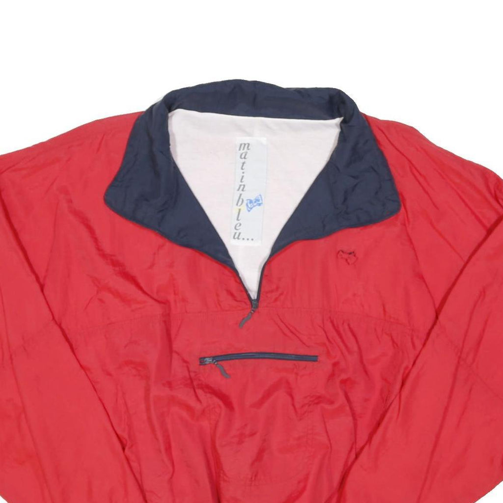 MATINBLEU Womens Red & Navy Shell Jacket S Polyamide Zip Casual Outdoor