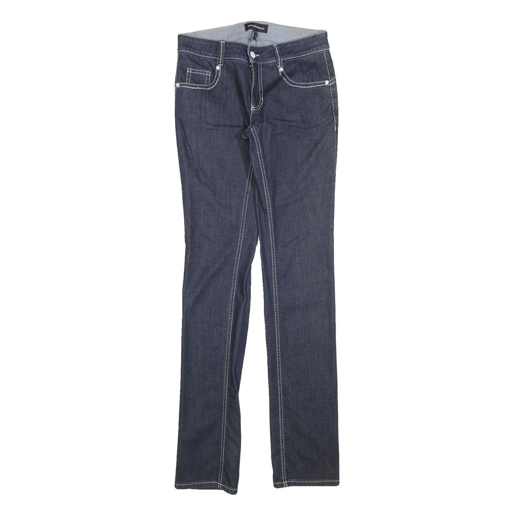 ROCCOBAROCCO Womens Jeans Blue Slim Skinny Denim W28 L34 Stylish Cotton Blend