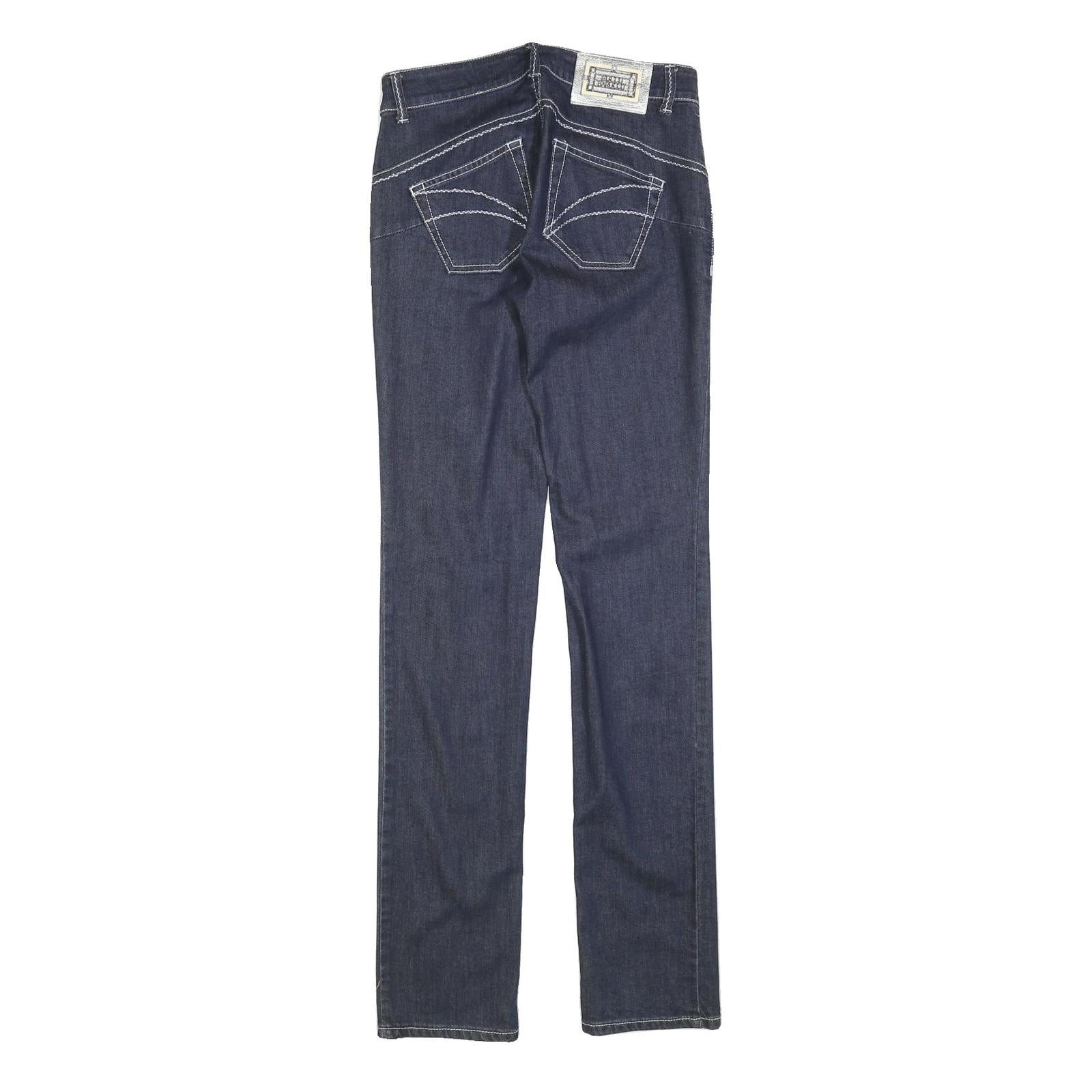 ROCCOBAROCCO Womens Jeans Blue Slim Skinny Denim W28 L34 Stylish Cotton Blend