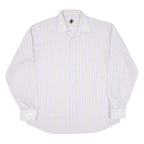 Mens Shirt Pink Striped Long Sleeve M
