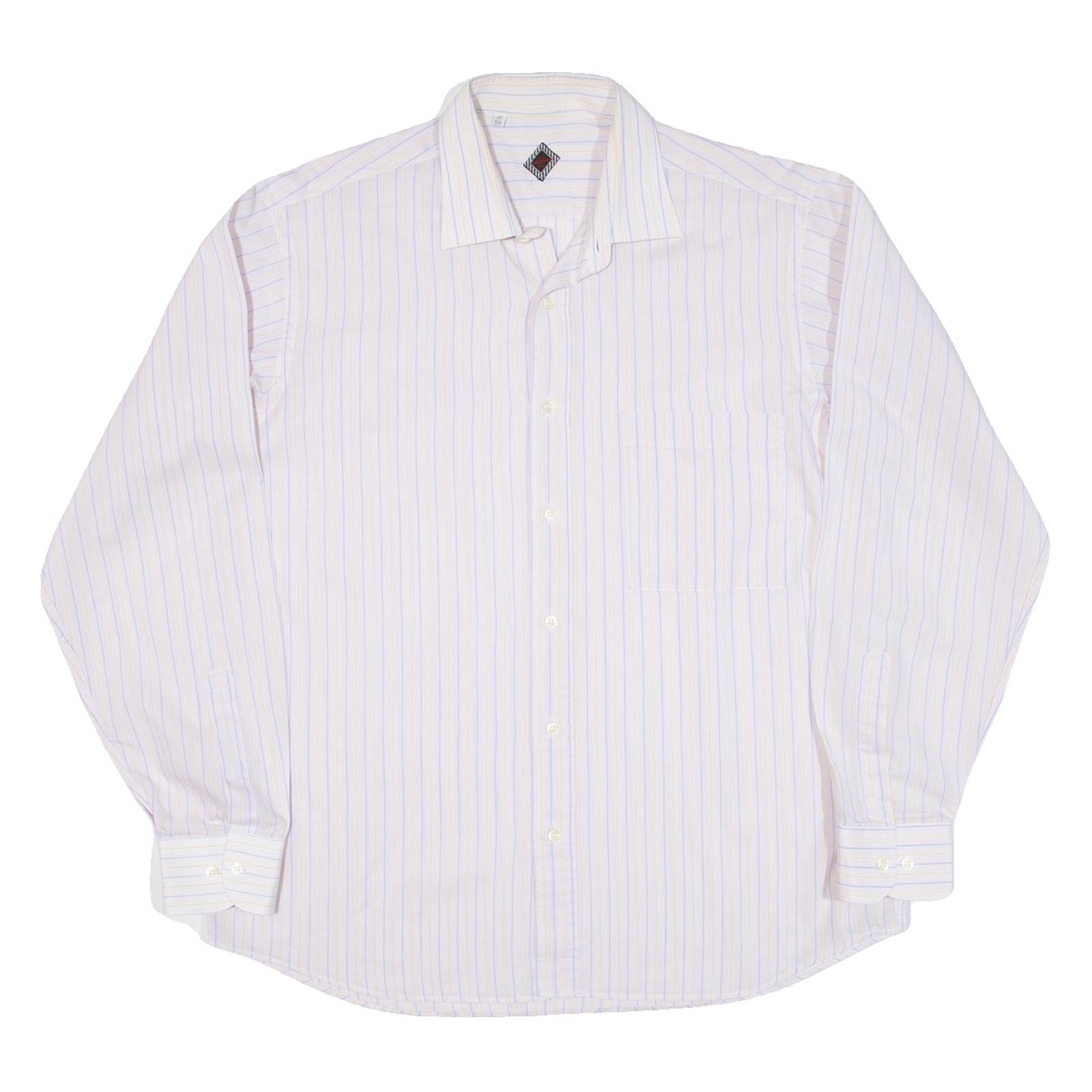 Mens Shirt Pink Striped Long Sleeve M