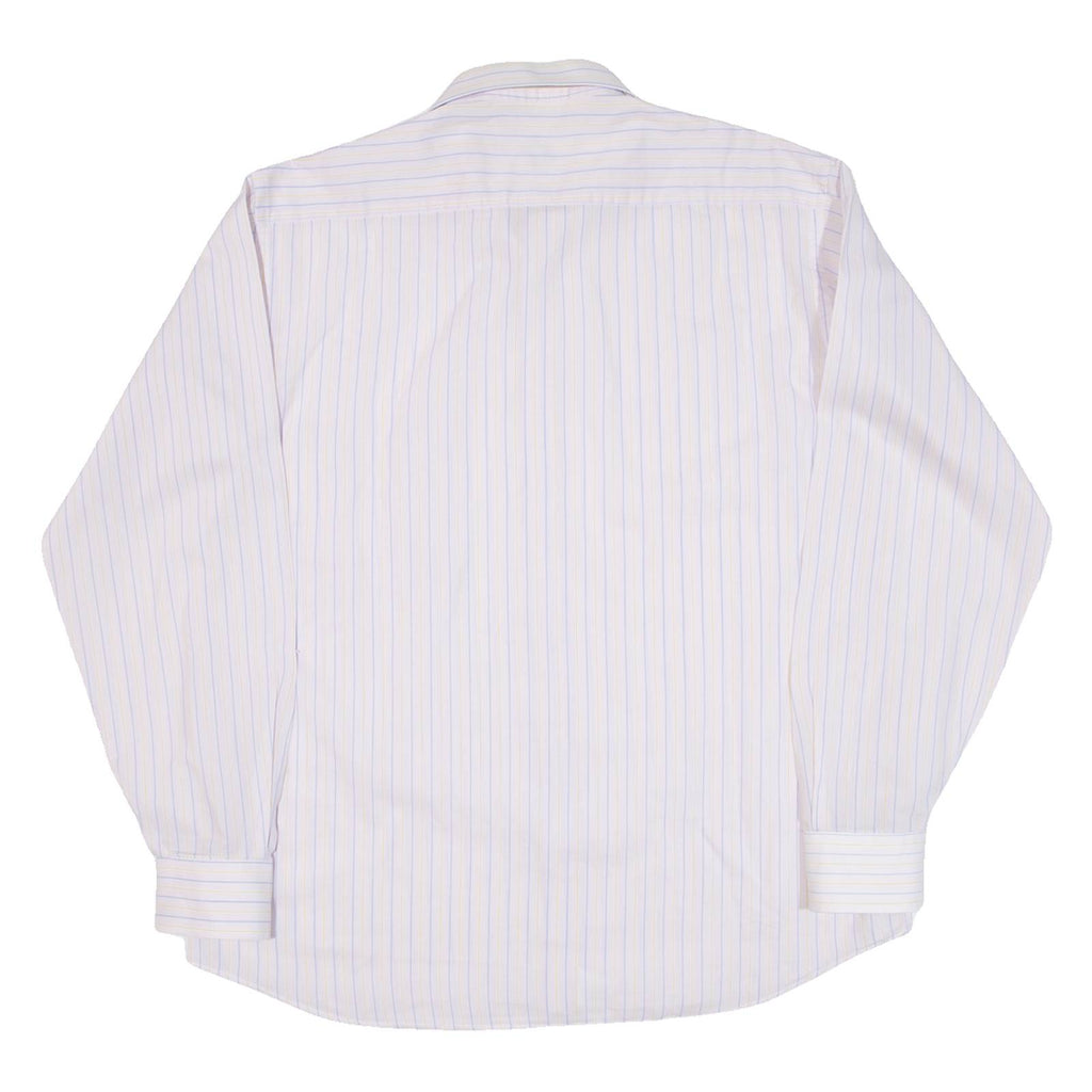 Mens Shirt Pink Striped Long Sleeve M