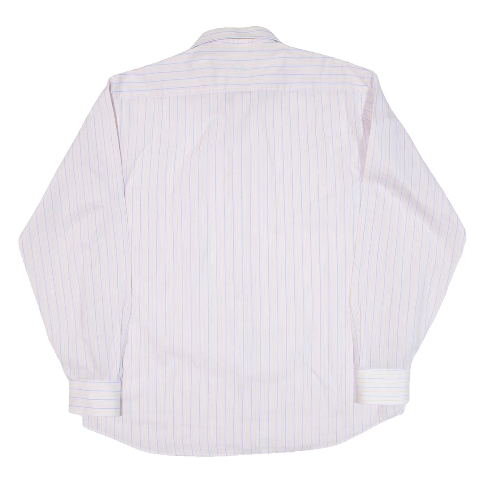Mens Shirt Pink Striped Long Sleeve M