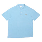 LACOSTE Mens Blue Short Sleeve Polo Shirt Cotton M Classic Fit