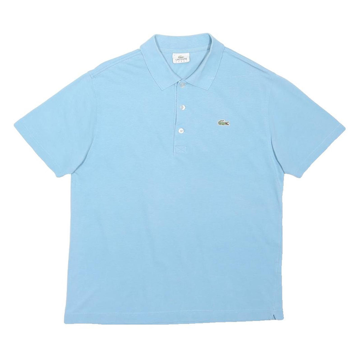 LACOSTE Mens Blue Short Sleeve Polo Shirt Cotton M Classic Fit