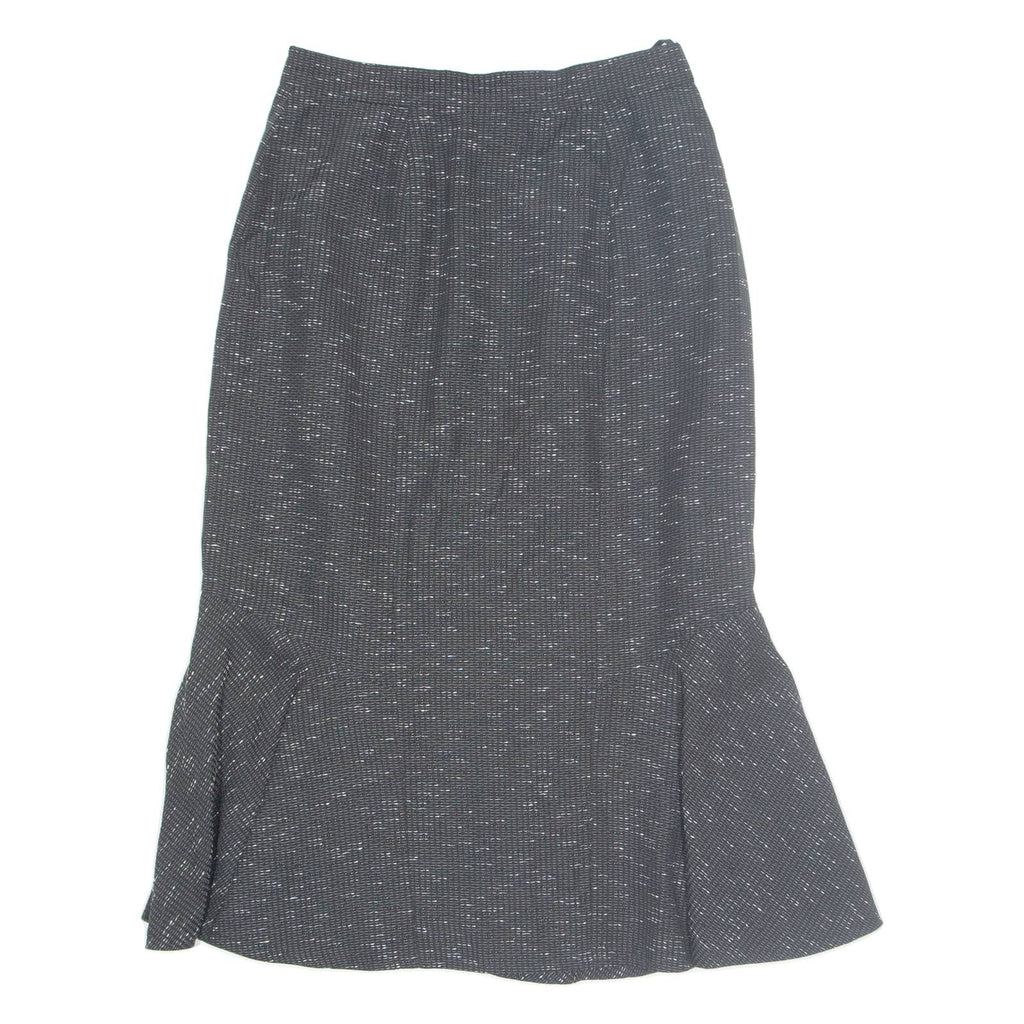 Womens Peasant Skirt Black Midi 90s M