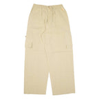 CHOTA INDIA Cargo Womens Trousers Beige Regular Wide-Leg W28 L30