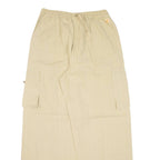 CHOTA INDIA Cargo Womens Trousers Beige Regular Wide-Leg W28 L30