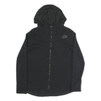 NIKE Womens Black Hoodie Zip Up M Lightweight Casual Sports Sweatshirt