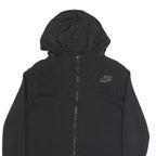 NIKE Womens Black Hoodie Zip Up M Lightweight Casual Sports Sweatshirt