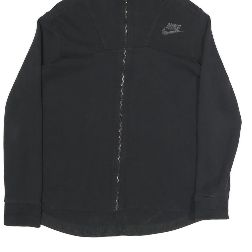 NIKE Womens Black Hoodie Zip Up M Lightweight Casual Sports Sweatshirt