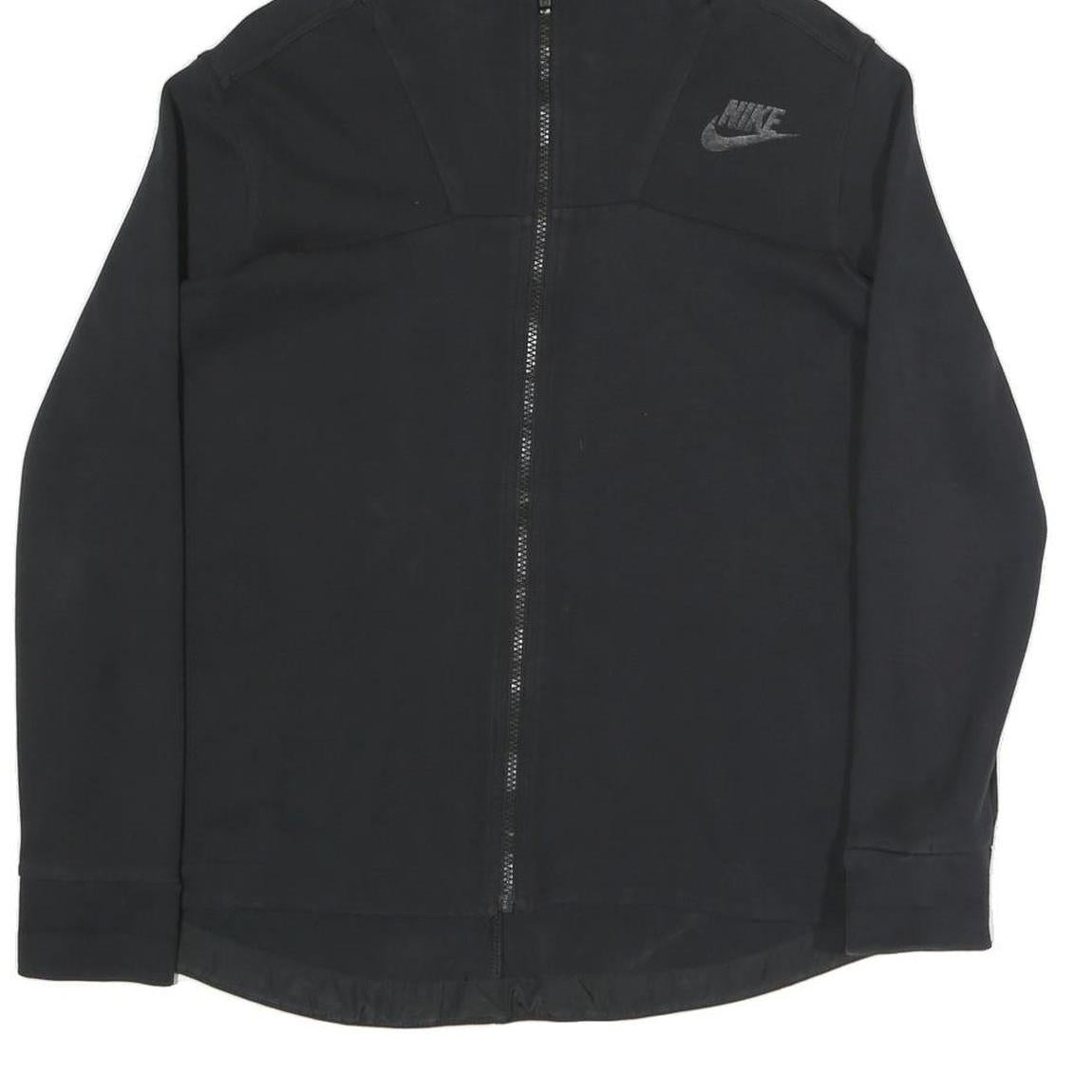 NIKE Womens Black Hoodie Zip Up M Lightweight Casual Sports Sweatshirt