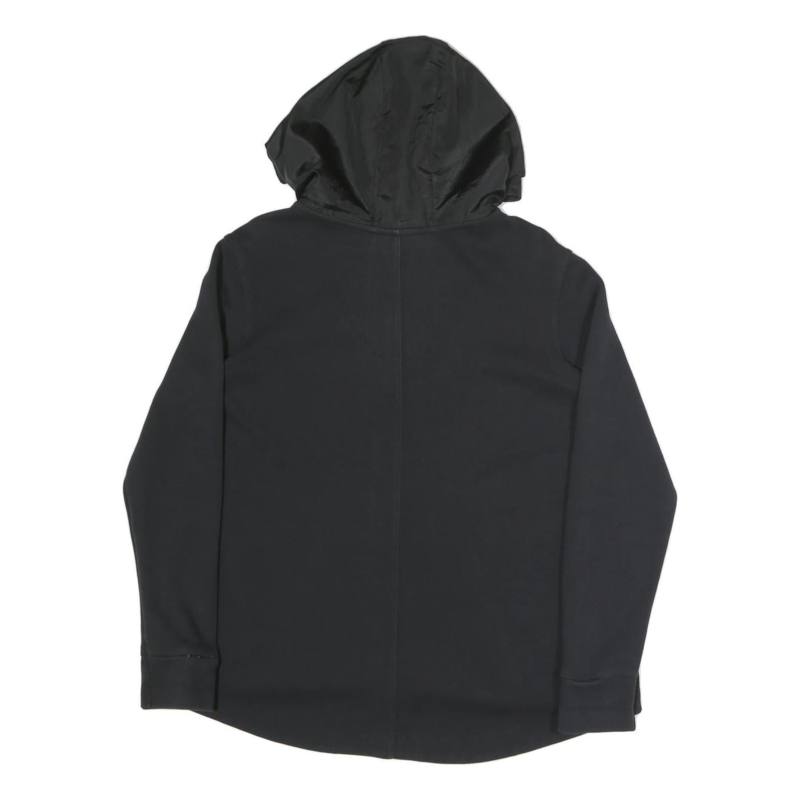 NIKE Womens Black Hoodie Zip Up M Lightweight Casual Sports Sweatshirt