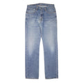 LEVI'S Mens Regular Fit Blue Denim Straight Jeans Zip W32 L32 Classic Style