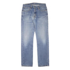 LEVI'S Mens Regular Fit Blue Denim Straight Jeans Zip W32 L32 Classic Style