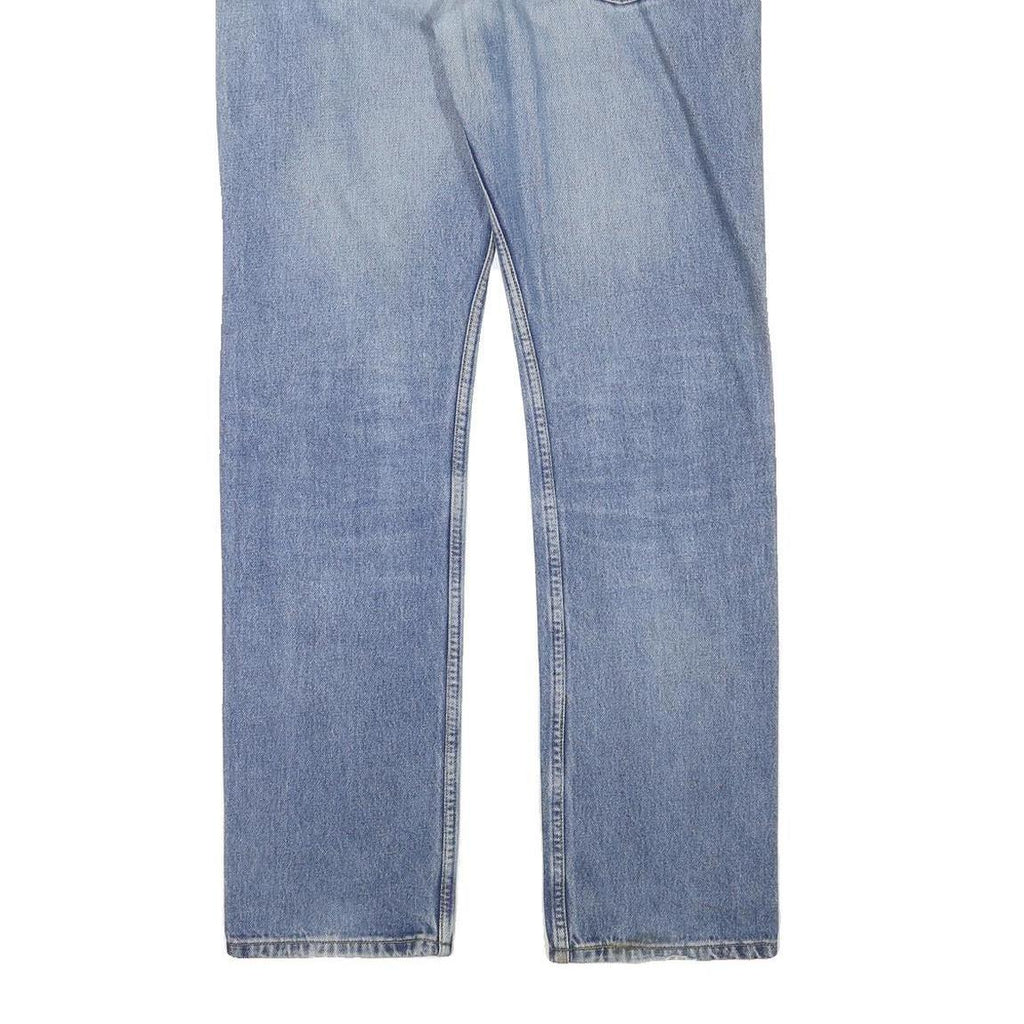 LEVI'S Mens Regular Fit Blue Denim Straight Jeans Zip W32 L32 Classic Style