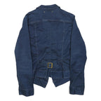 G-STAR Womens Blue Denim Jacket L Button Cotton Classic Fitted Stylish