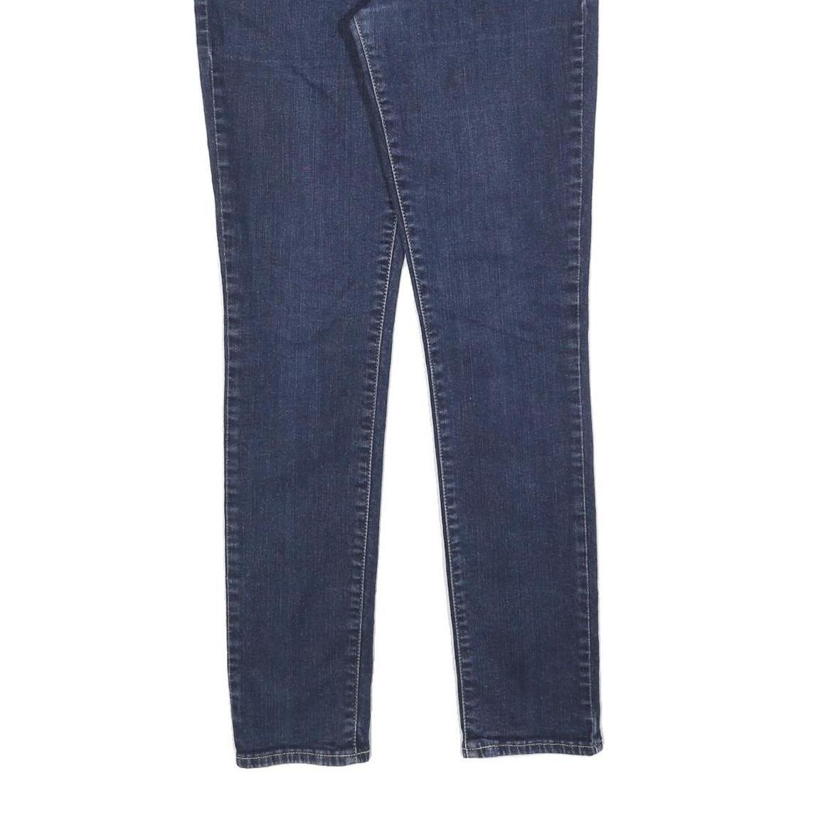 LEVI'S Womens Slim Blue Denim Jeans W30 L32 Stretch Cotton Blend Zip Closure