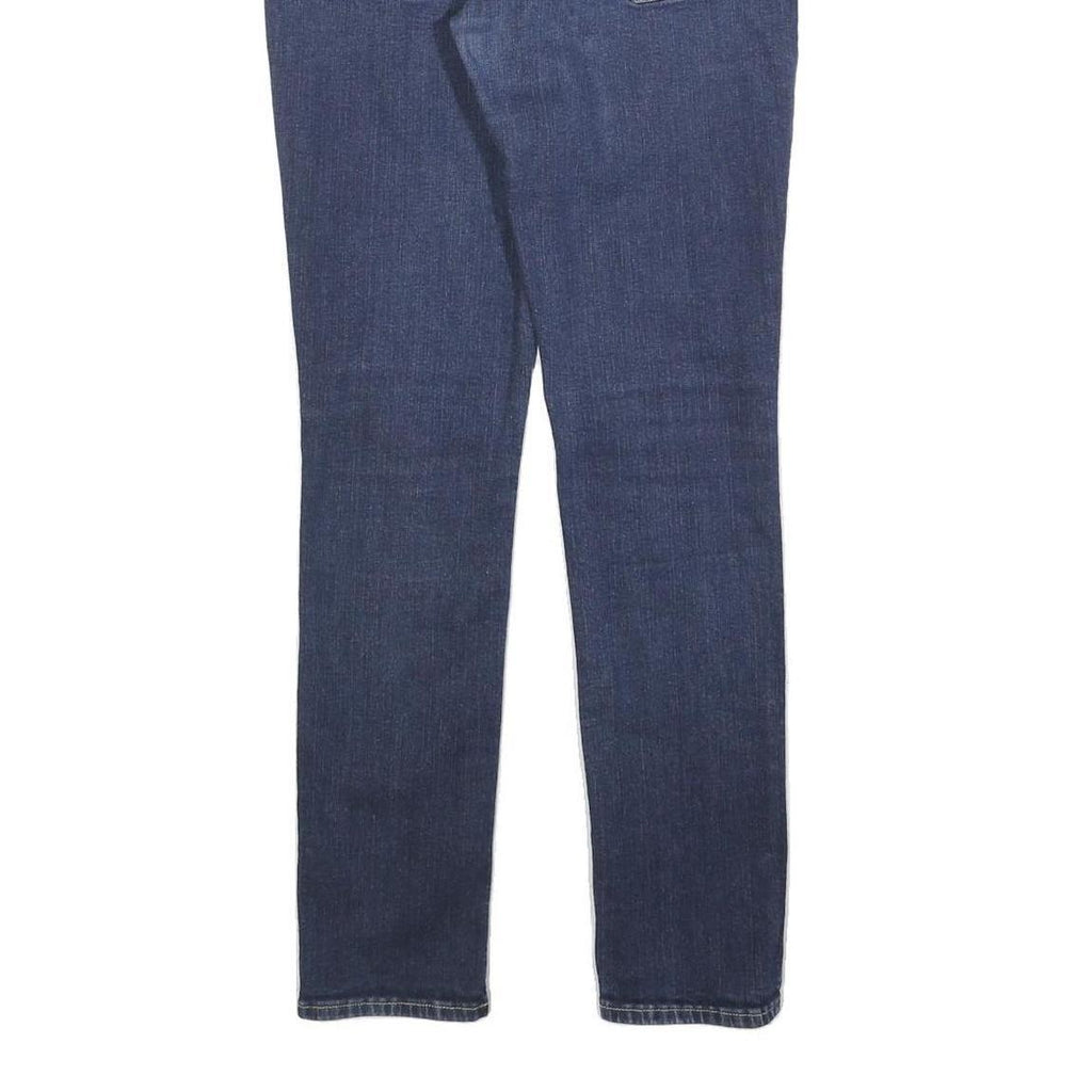 LEVI'S Womens Slim Blue Denim Jeans W30 L32 Stretch Cotton Blend Zip Closure