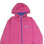 DISNEY Womens Pink & Blue Outdoor Zip Hooded Jacket XL Cotton Woven Plain