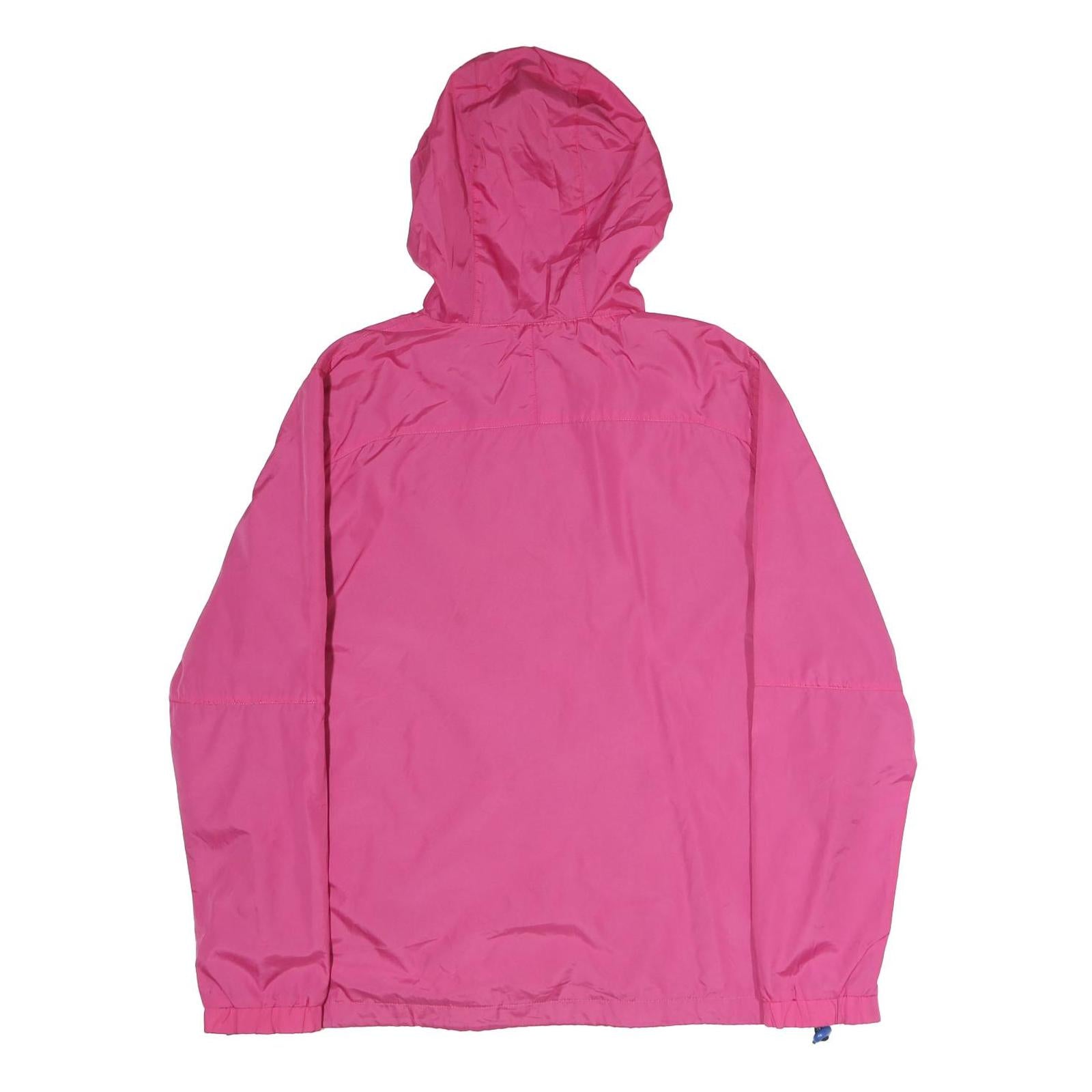 DISNEY Womens Pink & Blue Outdoor Zip Hooded Jacket XL Cotton Woven Plain