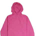 DISNEY Womens Pink & Blue Outdoor Zip Hooded Jacket XL Cotton Woven Plain