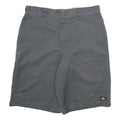 DICKIES Mens Shorts Grey Casual L W36 Workwear Pockets Polyester Blend