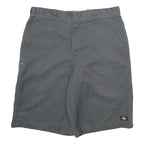 DICKIES Mens Shorts Grey Casual L W36 Workwear Pockets Polyester Blend