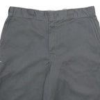 DICKIES Mens Shorts Grey Casual L W36 Workwear Pockets Polyester Blend