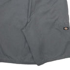 DICKIES Mens Shorts Grey Casual L W36 Workwear Pockets Polyester Blend