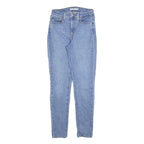 LEVI'S 721 Womens Jeans Blue Slim Skinny Denim Medium W27 L30 Stretch Zip