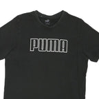 PUMA Mens Black S Graphic T-Shirt Short Sleeve Crew Neck Cotton Blend