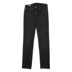 LEVI'S 511 BIG E Mens Jeans Black Slim Skinny Denim Raw W32 L36 Cotton Blend Zip
