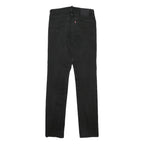 LEVI'S 511 BIG E Mens Jeans Black Slim Skinny Denim Raw W32 L36 Cotton Blend Zip